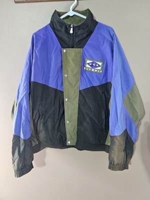 Vintage USA Olympics JC Penney 1980 s XL Track Suit Jacket Coat Windbreaker Rave