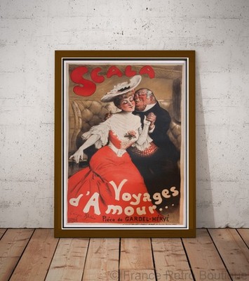 Poster-Poster Kabarett Scala Liebesreisen Georges Redon
