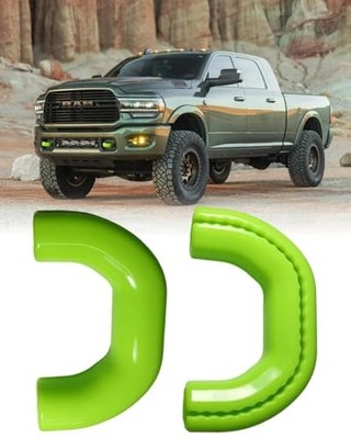 Front Tow Hooks Covers for RAM 2500/3500 2019-2026, Hitch Cover Green