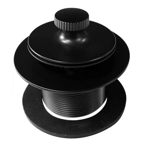 Westbrass 1.5" Dia Twist & Close Bathtub Trim Set w/ Faceplate, Black (Open Box) - Afbeelding 2 van 5