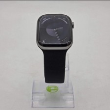 GPS Only Apple Watch Series 11 46MM Silver Aluminum Black Sport Band MEV44LW/A