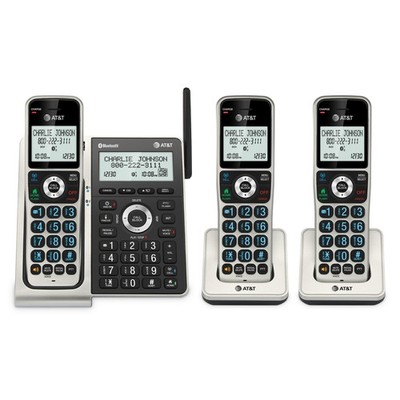 AT&T BL3107-3 DECT 6.0 3-Handset Cordless Phone with Bluetooth Connect to Cel...