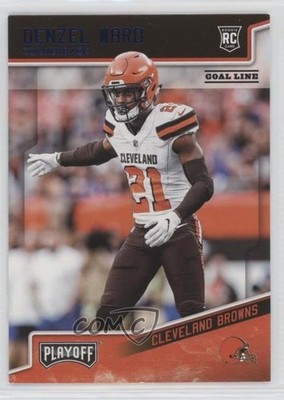 2018 Panini Playoff Rookies Goal Line Denzel Ward #241 c4h