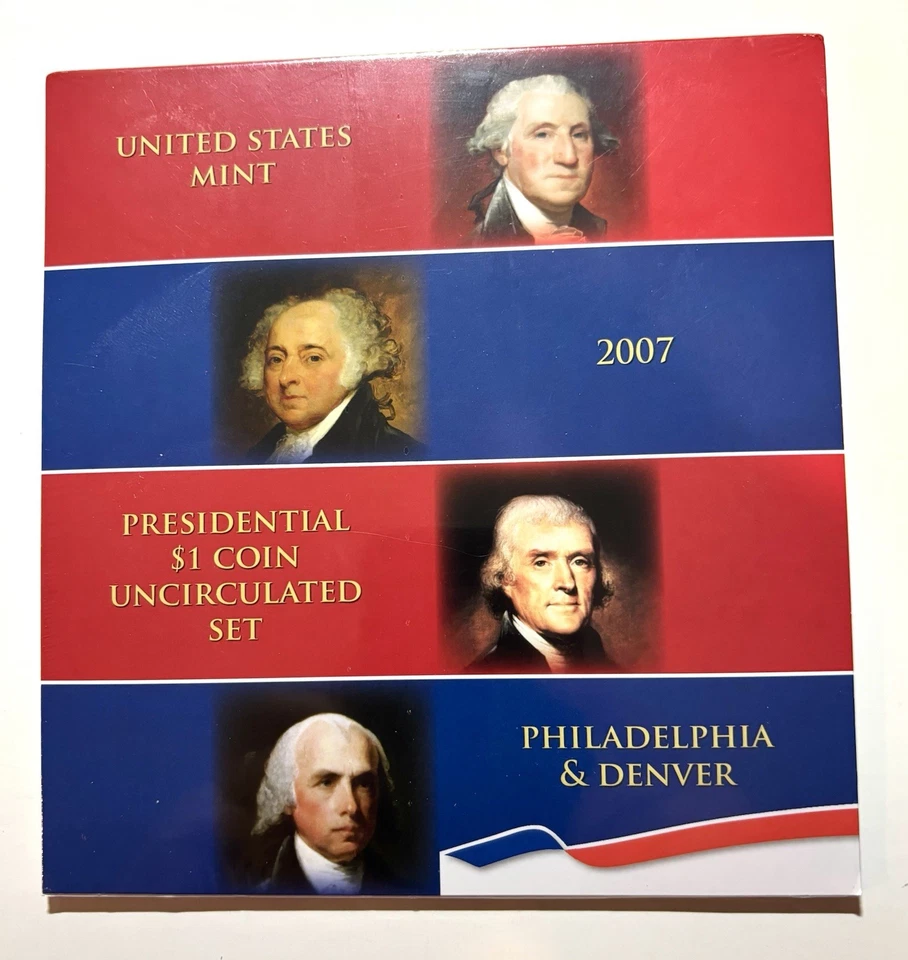 完整 2007 年至 2016 年宝洁总统美元 1 美元硬币未流通套装 OGP — 第 2/4 张图片