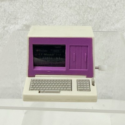 Vintage 1987 Mattel Barbie Doll Action Accents Pink Computer 7936 Works