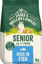 James Wellbeloved Hypoallergenic Dry Cat Food for Senior Cats Fish 4 kg 14.08 per kilo