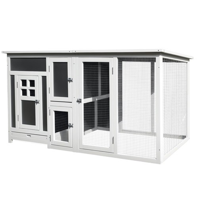 #ad PawHut 63 Chicken Coop Wooden Chicken House Rabbit Hutch Poultry Cage Hen Pen $248.81