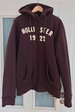 Hollister Jacke Hoodie Kapuzenjacke Sweatshirt Und Teddi Braun XL