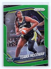 2025 Panini Prizm WNBA #48 Teaira McCowan Green Prizms