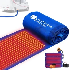 15FT RV Sewer Hose Heated Sleeve, Heated Sewer Hose for RV Camper（JUST Cover）