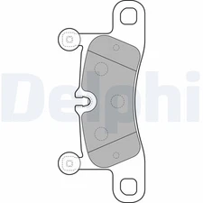 Delphi LP2233 brake pad set, disc brake for Porsche, VW