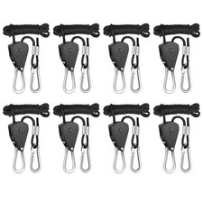 HealSmart 8Pcs 1/8" Kayak Canoe Bow Stern Tie Down Straps Adjustable 8ft