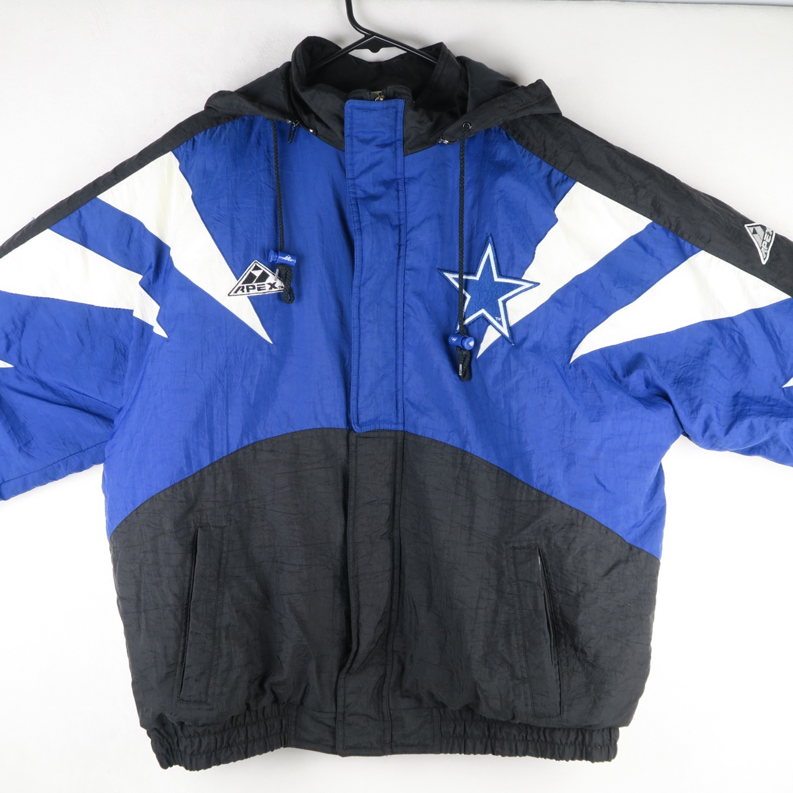 Vintage 90s Dallas Cowboys Apex One NFL Pro Line Puffer Jacket L Quilted Star