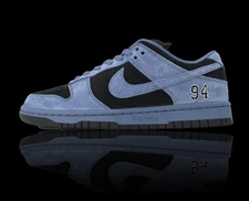 HQ8487-400 Nike Supreme x Dunk Low SB 'Ocean Fog' Men's Sports Shoes