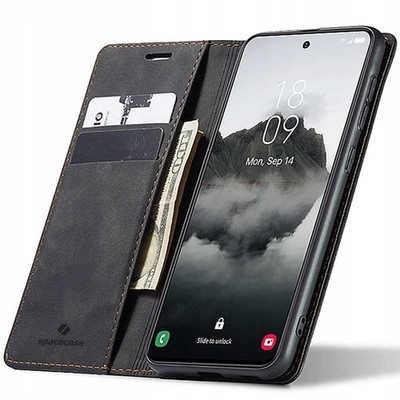 Spacecase Wallet Case Galaxy S24 Case Cover Für Samsung S24 Schwarz