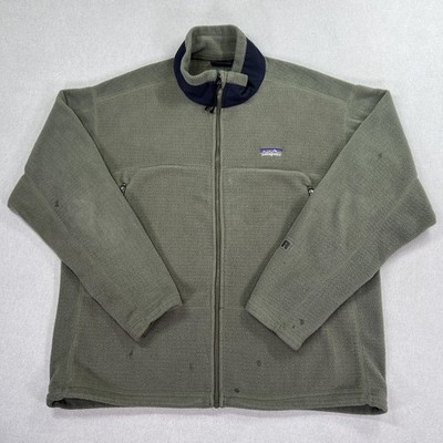 Vintage 90's Patagonia Regulator Fleece Jacket Mens XL Green Polartec Made USA