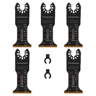JORGENSEN Multitool Sägeblätter Set 5tlg., Titanbeschichtete, Universelles