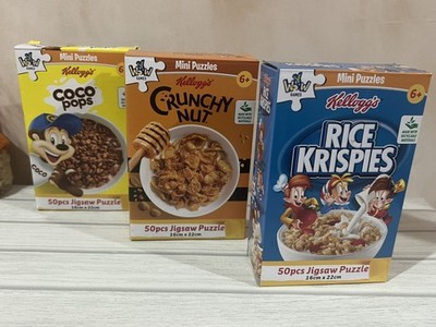 3 x y-wow Kelloggs's 50 Stück Rice Krispies coco pops knusprige Nuss Sammlerstück