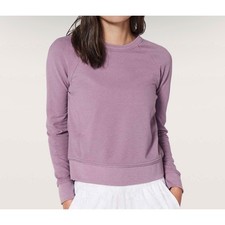 Lululemon Every Movement Cropped Crew Sweatshirt Womens 2 Mauve Athleisure