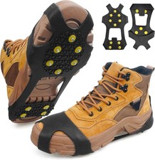 Ice Cleats Snow Traction Cleats Crampon for Walking on Snow and Ice Non-Slip ...