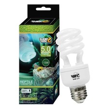 Reptile UVA UVB Light 5.0 13W Compact Fluorescent Tropical Terrarium Lamp