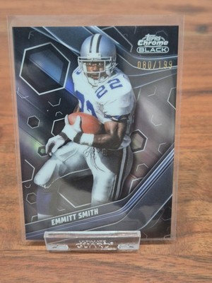 2023 Topps Composite Chrome Black Emmitt Smith Dallas Cowboys #115 /199