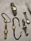 Lot Of Vintage Lady Watches Longines Bulova 10k Gold Filled Quartz Benrus Timex