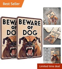 Multi-Use 8x12 Reflective Dog Warning Signs - Install Anywhere with Ease