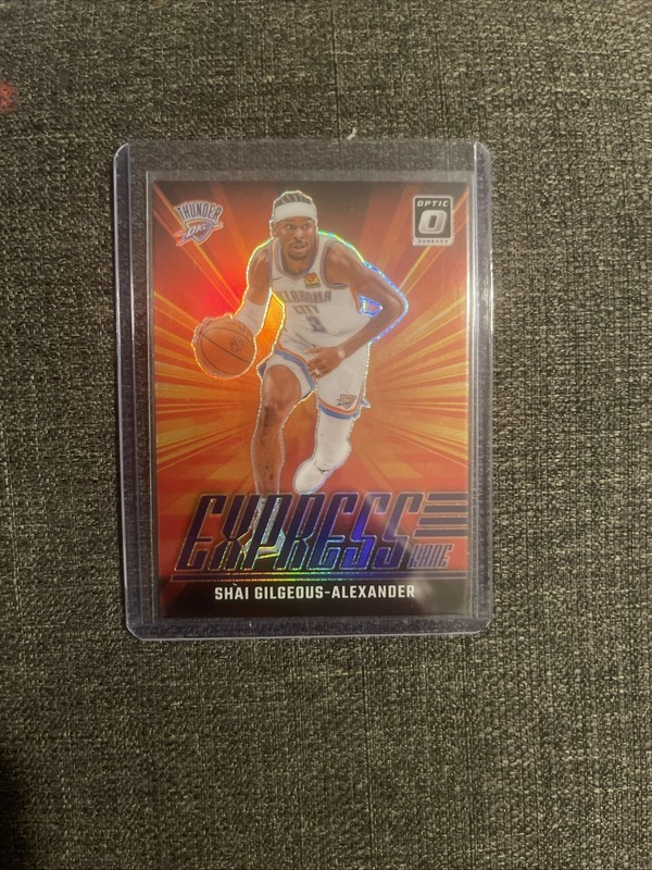 2024 Donruss Optic Shai Gilgeous Alexander Express Lane Purple #24 Thunder A