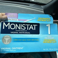 Monistat 1 Day Yeast Infection Treatment Net. Wt. 0.16 Oz  Exp: 11/25 Tioconazol
