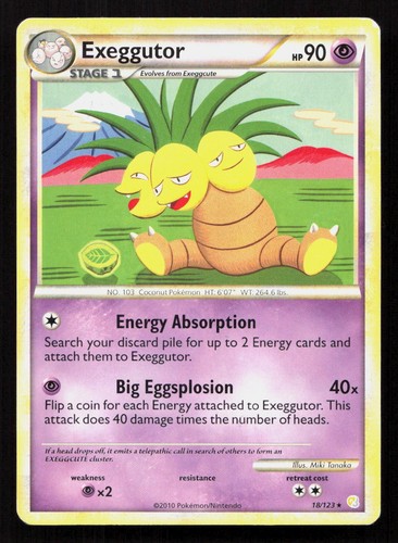 EXEGGUTOR 18/123 Pokemon HEARTGOLD & SOULSILVER