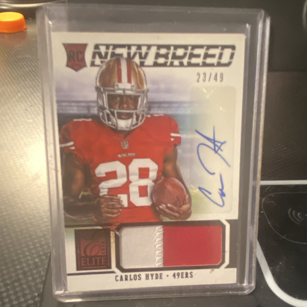 Carlos Hyde Panini Elite New Breed #10 Signature