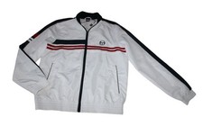 SERGIO TACCHINI GIACCA ALLENAMENTO BIANCO BLU ROSSO SAM9238291 DECHA TRACK JACKET taglia M