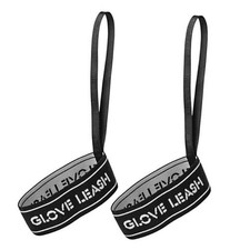 Ski Glove Leash, Comfy Elastic Glove Straps Men Size 8-11 Black-black 1 Pair