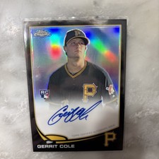 2013 Topps Chrome - Gerrit Cole #210 Black Refractor RC Auto 31/100 @SC4