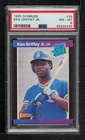 1989 Donruss Rated Ken Griffey Jr (*Denotes on Back) #33 PSA 8 Rookie RC HOF