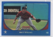 2011 Bowman Chrome Blue Refractor 47/150 Brett Wallace #136 1u0
