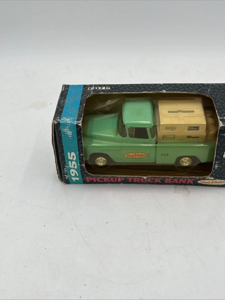 ERTL 1:25 Scale Diecast 1955 Chevy Pickup Truck Bank True Value 1993 - Image 2 of 4