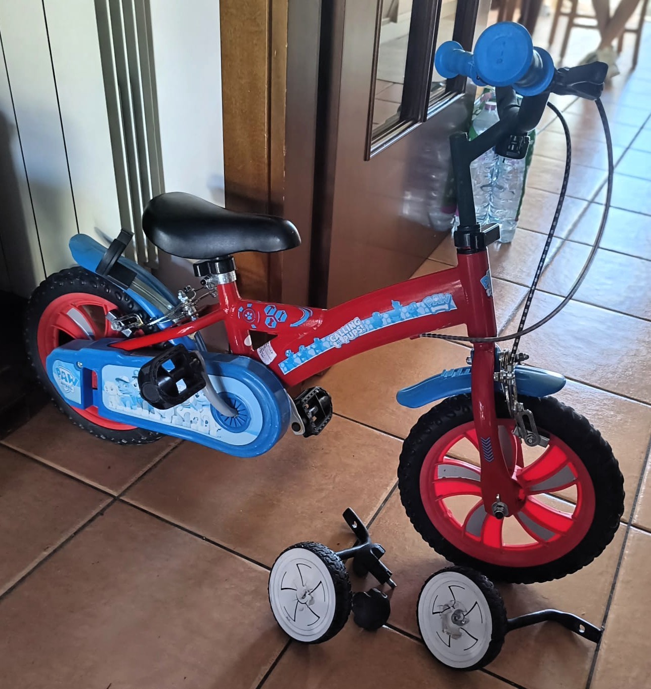 bicicletta bambini PAW PATROL perfetta da 2 a 5 anni COME NUOVA = AFFARE !