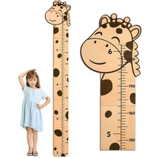Wood Height Growth Chart for Kids Wall Measurement Ruler for Boys Girls
