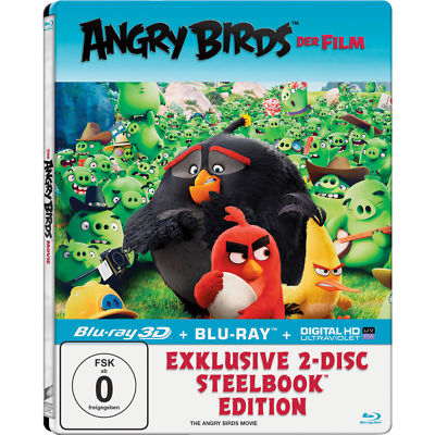 Angry Birds Der Film Exklusives Steelbook mit 3D-Lentikularkarte 3D + 2D Blu Ray