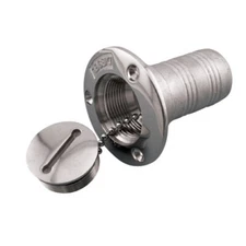 STAINLESS HOSE DECK FILL WASTE, 1-1/2", 316 SS