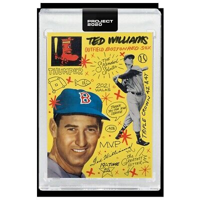 Topps PROJECT 2020 Card 370 - 1954 Ted Williams by Sophia Chang (w/Box)IN  HAND | eBay