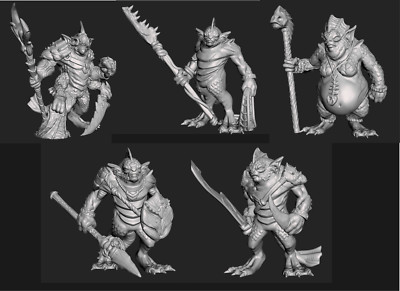 Sea Devils D&D Depths of Savage Atoll EC3D  28mm 32mm 