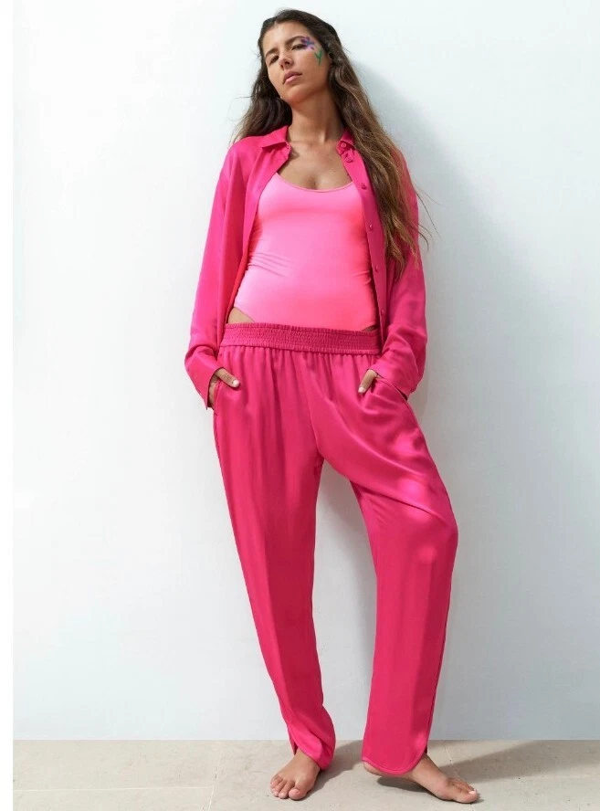 Zara clearance satin trousers