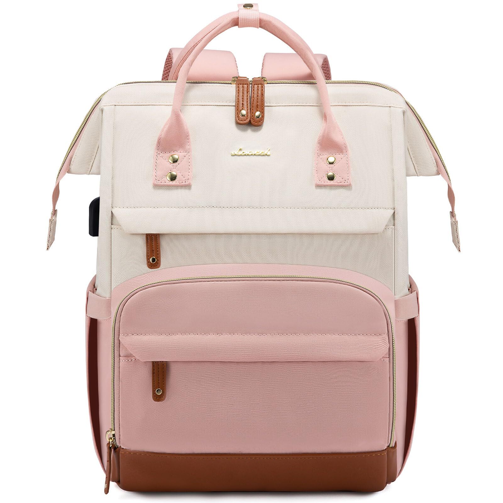 Laptop Backpack Purse for Women & Men - Nurse Work Business Travel Bag with USB Port