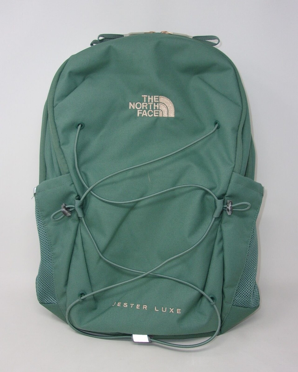 The North Face Women's Jester Backpack, Dark Sage/Burnt Coral Metallic  USED