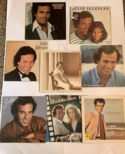 Julio Iglesias Vinyl Record Album Lot Of 8 See Description For Details