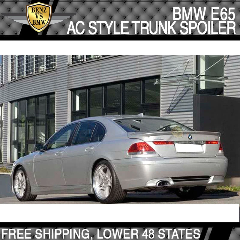 Fits 02-05 BMW E65 7-Series AC-S Style Rear Trunk Spoiler Poly Urethane PU Foto 2 de 3