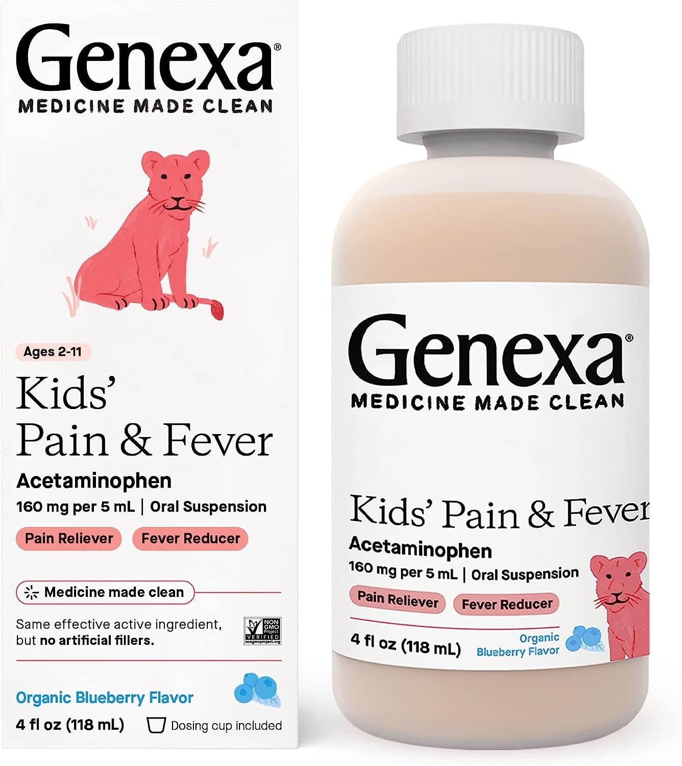 Genexa Children's Acetaminophen Pain & Fever Reducer 4 fl oz (160 mg